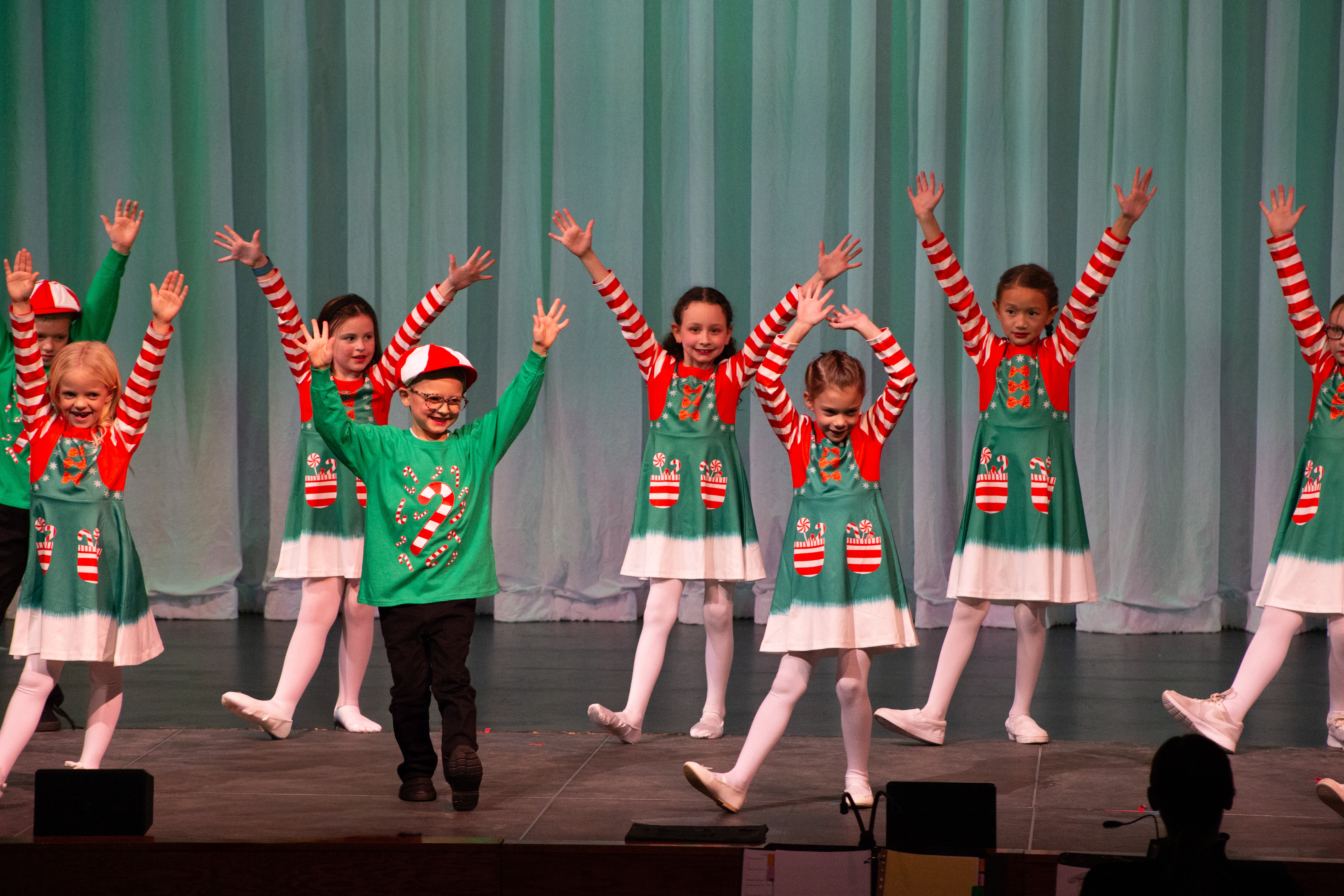 Children in candy costumes